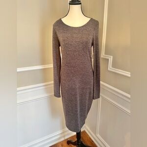 NWT! Old Navy Gray Midi Dress. Size XS